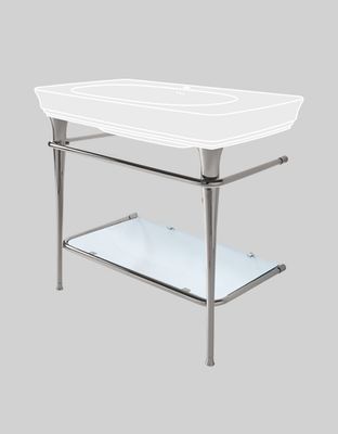 Civitas Round Glass Structure Consolle Washbasin 90