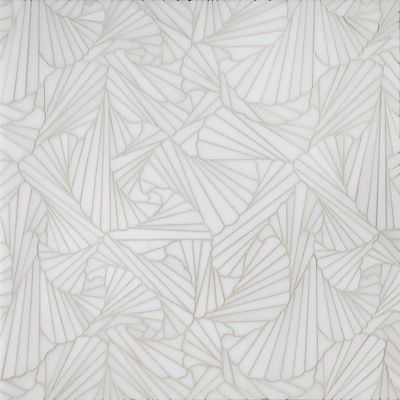 Origami Alta White Marble Waterjet Mosaic Polished Stone