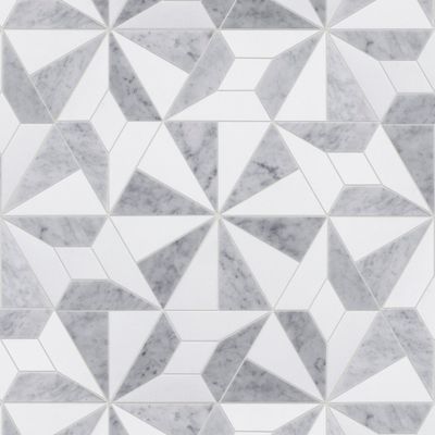 Barcelona White Waterjet Mosaic Polished Stone