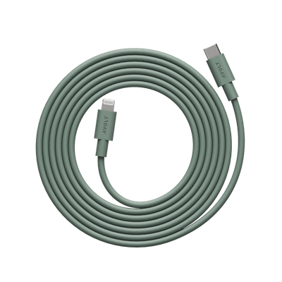 Oak Green Cable 1 USB-C to Lightning: Premium Phone Charging Cable, Apple-Compatible