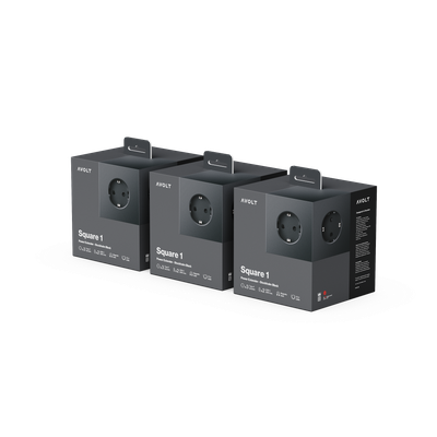 Square 1 | 3-Pack Stockholm Black USB-C