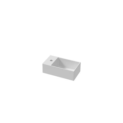 Lavabo Sospeso Piano a Sinistra 40x22 cm Elegance Squared: Lavabo sospeso in ceramica