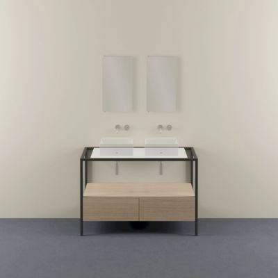 Struttura a Terra in Metallo 120x55 cm 2 Fori Centrali: Soluzioni a terra e sospese