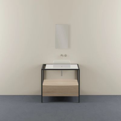 Struttura a Terra in Metallo 90x55 cm con Mensola: Soluzioni a terra e sospese