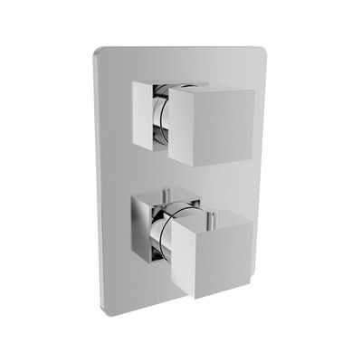 Finition seule pour valve de douche thermostatique à pression équilibrée avec dérivateur 3 voies (position partagée)