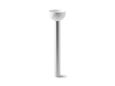 Sand Waves Column White Matt - Countertop Basin