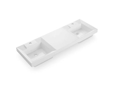 Duet - Rectangular Basin On Cabinet
