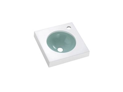 Une 01 Aquamarine - Square Wall-Hung Basin