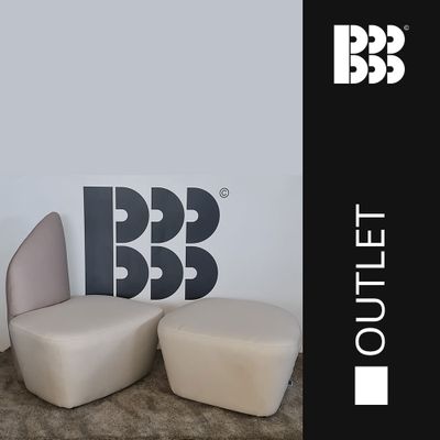 Aku Set Armchair and Pouf - BBB Italia