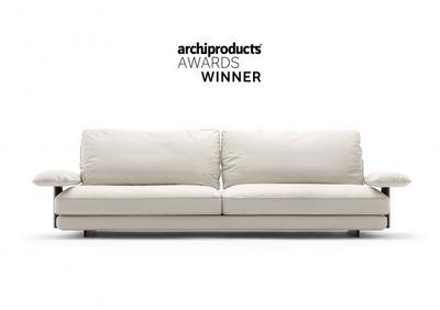 David modern leather sofa