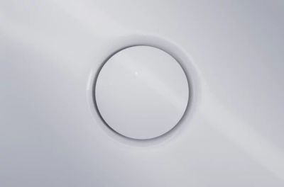 BetteMono Flow Silhouette push control bath waste and overflow filling fitting, Ø52 mm, enamelled