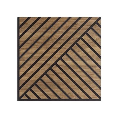10 x pannello decorativo fonoassorbente 58x58cm legno noce Deco DN