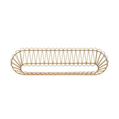 Mensola da parete in metallo e rattan stile boho chic Panama