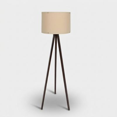 Lampada da terra treppiede con paralume Alune