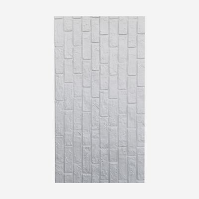 Set 12 pannelli rivestimento murale mattoni bianchi PU 120x60 Tarkon