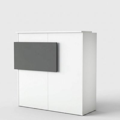 Bancone reception con cassetti e ripiani 110x40x110 cm Cador