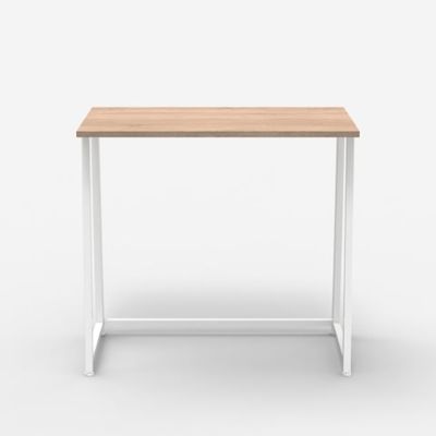 Scrivania da ufficio pieghevole bianca e legno salvaspazio 80x45x75 Wolly W