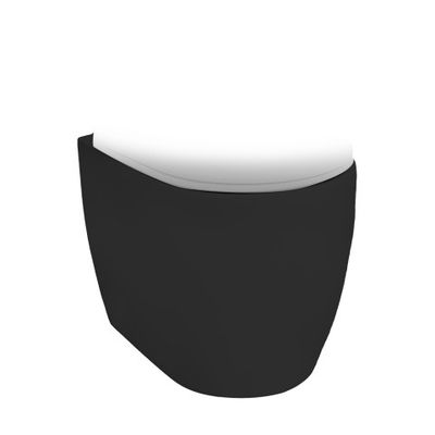 Vaso WC nero filomuro scarico parete pavimento sanitari rimless Strong