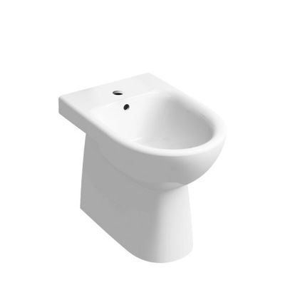 Bidet a terra filomuro in ceramica sanitari bagno Geberit Selnova