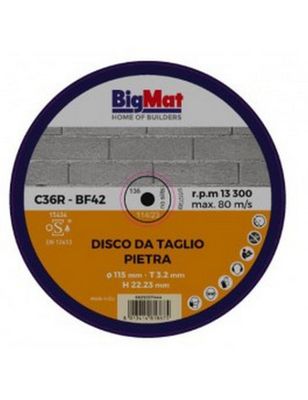 BIGMAT DISCO DA TAGLIO PIETRA 115 mm