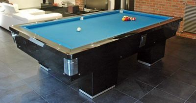 All Black: Biliardo Vip per Gioco all'Italiana Panno Azzurro