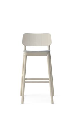 DRUM 077 - High beech stool with integrated cushion