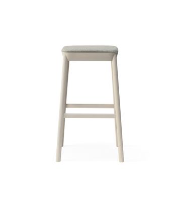 DRUM 075 - High beech stool with integrated cushion