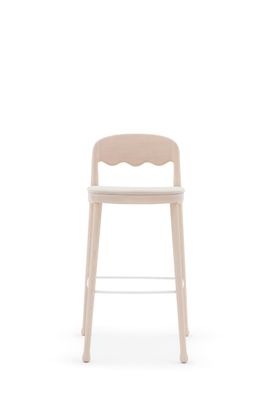 FRISÉE 255 - Ash stool with integrated cushion