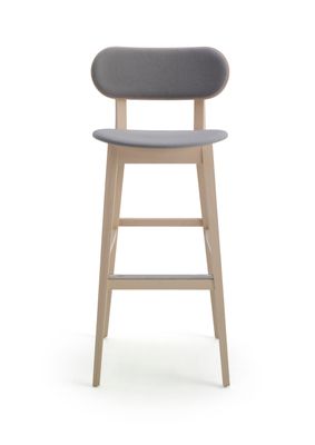 GRADISCA 625 - Barstool in beechwood and fabric