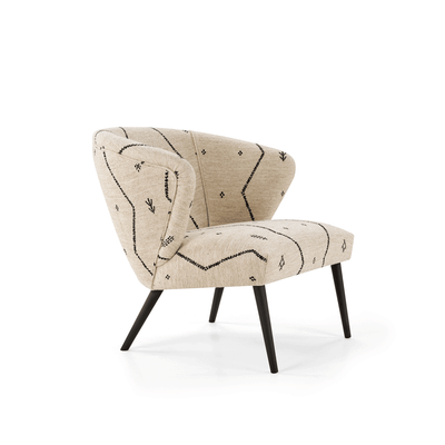 CARDINALE - Fabric bench with back