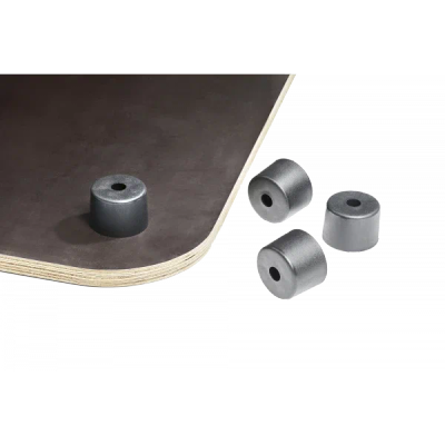 Base plate with feet for stool GROW | Wood Black