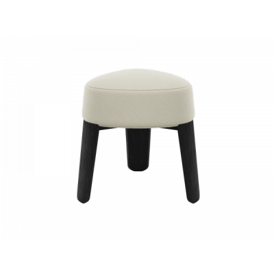KUON Stool Beige oak black stained