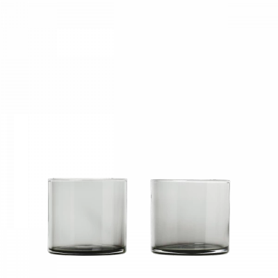 MERA Set of 2 Glasses Smoke, 200 ml, hand-finished