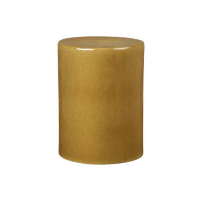 TORU Ceramic Stool Indian Tan, cylindrical, unique, modern