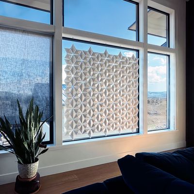 Facet hanging room divider 170 x 178cm in White