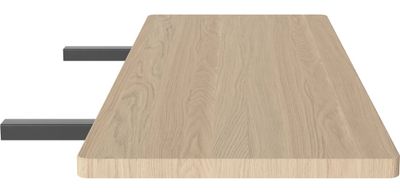 Graceful dining table extension leaf - unit of 2 pcs. - 30 mm