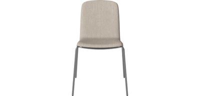 Palm Upholstered Dining Chair w. Metal Legs