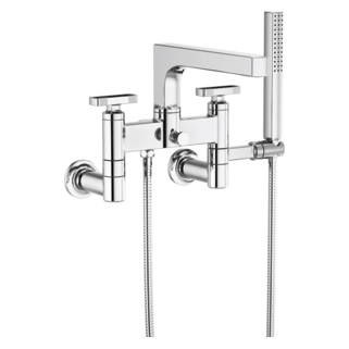Two-Handle Tub Filler Trim Kit With Knob Handles