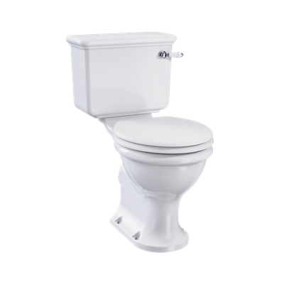 Guild Closed Coupled WC (Chrome) | SKU GU6115CW + GU7005CW | Burlington Bathrooms