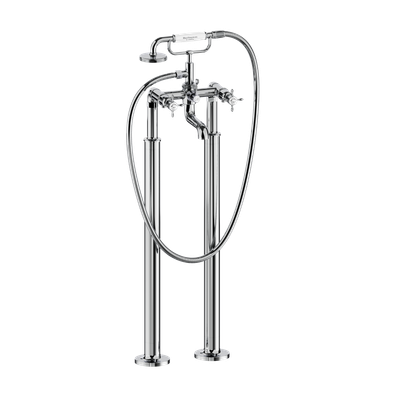 Guild Floorstanding Bath Shower Mixer (Finish: Chrome) | SKU BU_GU422FC | Burlington Bathrooms