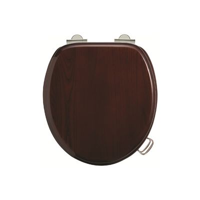 Mahogany Soft Close Seat (with no handles) | SKU S17 | Burlington Bathrooms