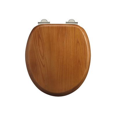 Oak Soft Close Seat (with no handles) | SKU S16 | Burlington Bathrooms