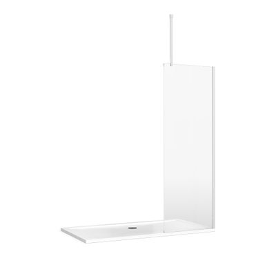 Recess with Ceiling Bracing Bar in Showering | SKU  | Burlington Bathrooms