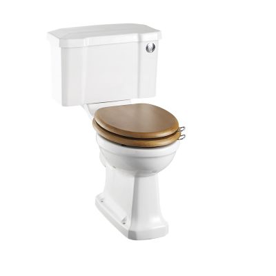 Rimless Close Coupled WC with 440 Front Push Button Cistern (Rimless Close Coupled WC with 440 Front Push Button Cistern) in Toilets | SKU P20 C4 | Burlington Bathrooms