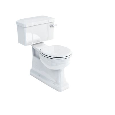 S Trap CC WC with 520 Rear Entry Lever Cistern (with White Lever) | SKU P18 C30 | Burlington Bathrooms