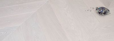 WHITE GOLD Powder and MOTHER OF PEARL OAK CHEVRON 45°