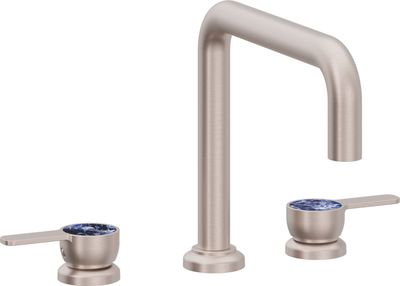 Complete Roman Tub Set - Quad Spout, with Sodalite Gemstone Handle Cap