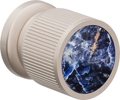 Wall or Deck Handle Trim Only, with Sodalite Gemstone Handle Cap