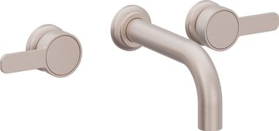 Two Handle Lavatory Wall Faucet Trim Only, with Matching Finish Handle Cap