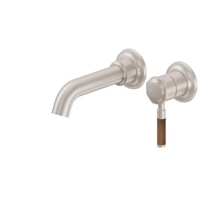 Single Handle Lavatory Wall Faucet Trim Only - Teak Lever Handle